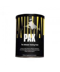 UNIVERSAL Animal Pak 30 пакеты, витамины и минералы, дополнены аминокислотами, антиоксидантами и пищеварительными ферментами